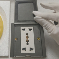Prise de sol commerciale universelle à bas prix, design ouvert en aluminium, compatible normes UK, US, Thaïlande, pour cuisine de luxe
