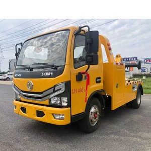 Camión de Remolque Integrado Dongfeng 4x2 de 6 Toneladas, Camión de Rescate y Recuperación en Carretera con Grúa Hidráulica - Product Image 4
