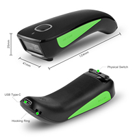 Escáner Mini Tipo-C de Fábrica, Lector de Códigos QR 1D Inalámbrico Bluetooth para Pagos Móviles