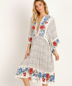 <strong>Boho</strong> Style 2019 <strong>Summer</strong> Rayon <strong>Dress</strong> With Tassels White - Product Image 2