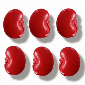 Ballons anti-stress personnalisés en mousse PU en forme de rein avec impression de logo – Anti-stress portables unisexes pour cadeaux promotionnels de marque - Product Image 2