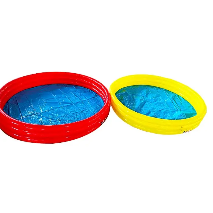 plastic inflatable 3-Ring Hamburger Pool indoor