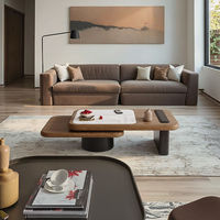 Table basse en bois réglable de luxe moderne avec formes personnalisées pour salon et mobilier de maison