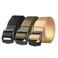 Ceinture d'extérieur pour homme en nylon et polyester avec boucle en alliage tactique