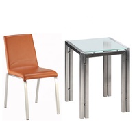 Ensemble de table à manger et chaise, meubles de cuisine modernes, table à manger de luxe, en métal et acier inoxydable, marbre, nouvelle collection