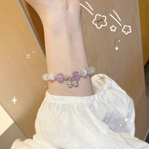 <span class=keywords><strong>Bracelet</strong></span> de perles œil de chat naturel avec pendentif papillon en cristal <span class=keywords><strong>clair</strong></span> de <span class=keywords><strong>lune</strong></span> Style unisexe classique pour cadeau - Product Image 4