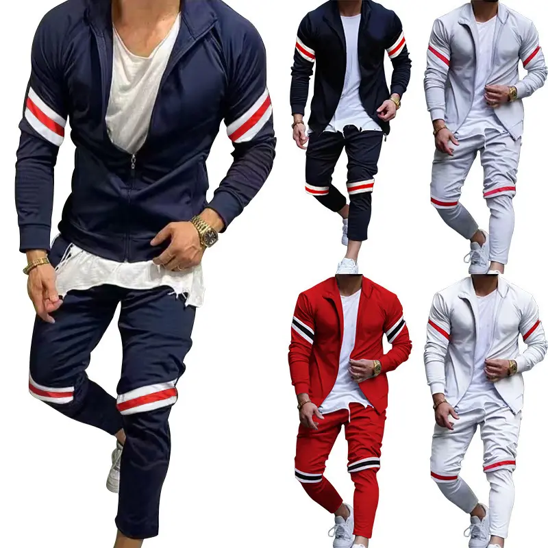Модные трендовые спортивные костюмы, мужской спортивный костюм американского размера, Стильная мужская куртка для фитнеса, индивидуальные спортивные костюмы для мужчин