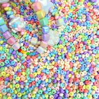 Perles acryliques en forme de goutte d'eau 3*5mm, 500g/sac, couleurs macaron mélangées, perles en vrac pour accessoires de bijoux, bracelet DIY, matériel de perlage