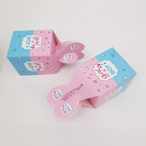 Révélation de sexe Baby Shower Baptême Cadeau Garçon ou Fille Boîte de Bonbons Emballage Pour Invité Enfants Fête d'Anniversaire Faveurs Décoration Fournitures - Product Image 6