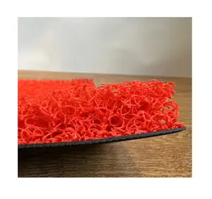 PVC coil mat roll & vinyl loop mat & cushion mat spike backing Loop Pile mat marvel vinyls spaghetti noodle rolls mat