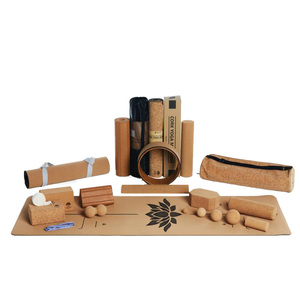 LEECORK diseño personalizado corcho natural biodegradable yoga mate antideslizante yoga y <span class=keywords><strong>pilates</strong></span> caucho reciclado corcho yoga mat - Product Image 5