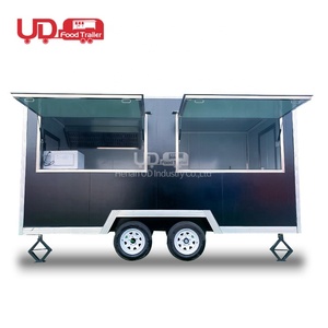 Chariot de restauration rapide d'usine carré classique camion de nourriture tacos de boulangerie en plein air chariot à hot dog remorque de nourriture <span class=keywords><strong>mobile</strong></span> pour les états-unis - Product Image 5