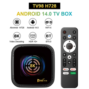TV98 h728 Android 14 TV box-nga bán buôn, dual-band Wifi 6, 4/32/64GB, miễn phí vận chuyển, mô hình mới giá tốt nhất - Product Image 2