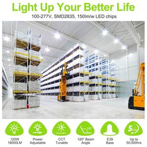 Lámpara LED Horizontal Tipo Maíz NGTlight 120W/100W/80W  80W/60W/48W CCT Ajustable 4.5/5/5.7K E39 100-277VAC 277-480VAC Cubierta de PC - Product Image 2