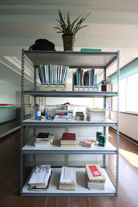 אבקה מצופה פלדה מחוררת זווית עבור Estanteria Metalica נייד מדפי מערכת - Product Image 6