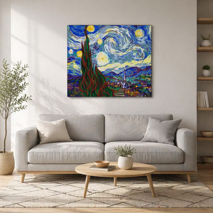 Kit <span class=keywords><strong>di</strong></span> Pittura Digitale Fai-da-Te per Decorazione Soggiorno, Riproduzione della Notte Stellata <span class=keywords><strong>di</strong></span> <span class=keywords><strong>Van</strong></span> <span class=keywords><strong>Gogh</strong></span>, Acquerello Digitale - Product Image 6