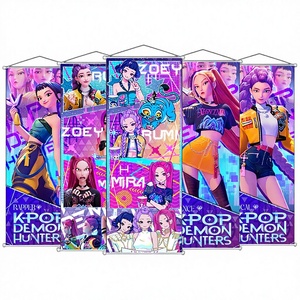 70*25cm 3000 Designs Japan Anime K POP Hunters Paintings Hanging Cloth Poster Wall Scroll Poster - Product Image 1