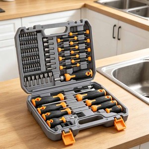 Juego de Destornilladores de Alta Calidad Elite de 73 Piezas para Mantenimiento de Laboratorios con Eje de Accionamiento Flexible y Porta Puntas Magnético - Product Image 1