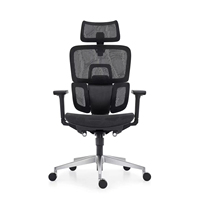Conception de taille confortable Chaise multifonctionnelle dossier jusqu'à 137 degrés d'inclinaison Angle et mécanisme de fil réunion chaise de bureau en maille