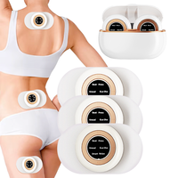 Mini Masajeador Portátil Multifuncional para el Hogar, Masajeador Electrónico de Pulsos EMS para Todo el Cuerpo, Control Remoto Inalámbrico, para Cuello, Hombros y Bolsillo