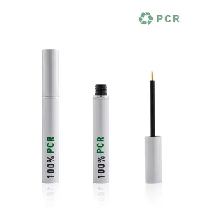 OEM定制设计环保100% PCR化妆品管用于空睫毛血清瓶