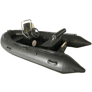 Bateau pneumatique rigide RIB 330B 3,3 m (162 cm) avec 3 chambres à air, PVC durable, certifié CE, pour 4 adultes + 1 enfant, idéal pour la pêche côtière. - Product Image 2