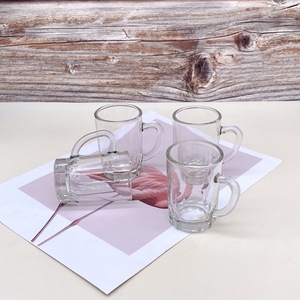 Verres à shot amusants et mignons de 1,5 oz (45 ml), mini bocaux en verre transparent, verres à shot pour fête, verres à punch originaux, verres à shot avec poignée - Product Image 2
