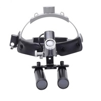 Dental 4X 5X 6X 8X Magnifier Headband Loupe with LED Lamp and Electric Headlight Binocular Surgical Loupes