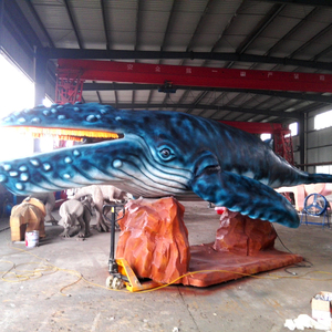 Venta al por mayor de figuras de animales realistas: tiburón, ballena, delfín en movimiento, esculturas decorativas para parques de atracciones - Product Image 4