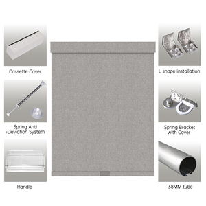 SAMADHI Customized Modern Design Sun <b>Shade</b> Cordless Manual Roller Blinds for <b>Windows</b> - Product Image 5