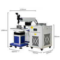 Nouvelle machine de soudage laser YAG industrielle pour la réparation de moules, haute puissance instantanée 200W, CNC automatisée pour la soudure de précision des fissures et l'outillage.
