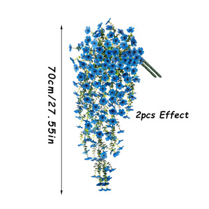 Artificial Hanging Plant Silk Flower Bouquet 30cm-100cm Outdoor Garden Decoration High Simulation <b>Leaves</b> - Product Image 5