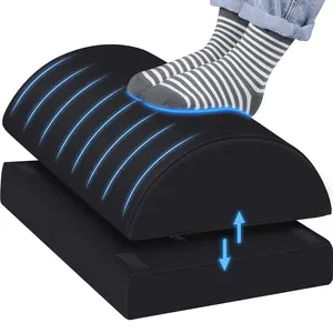 Prix de gros OEM coussin de pied de chaise de bureau ergonomique coussin de repos de pied de maille réglable coussin de repos de pied sous le bureau