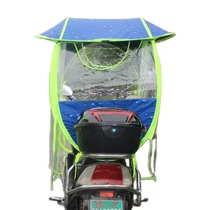 Wind dichte Sonnenschutz abdeckung für den Außenbereich Motorrads chirm Voll überdachter Elektro fahrrads chirm Elektroroller-Regenschirm für Regen