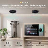 TIANLAI Panel Kontrol AI Rumah Pintar 7 Inci Sistem Audio Speaker Plafon Paket Perangkat Pintar Terbaru 2026 Grosir