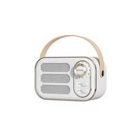 Speaker Bluetooth Baru Retro Mini Portabel Bahan ABS 5V Radio Pembaca Kartu Audio Aksesori Komputer Nirkabel Hadiah Pintar