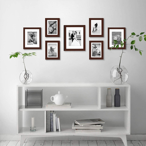 Khung Ảnh Để Treo Tường Khung Ảnh Làm Bằng Gỗ Hiển Thị Hình Ảnh 8X10 Với Mat Hoặc <span class=keywords><strong>11X14</strong></span> Mà Không Có Mat Brown - Product Image 3