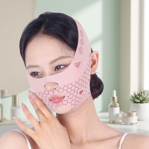 หน้ากากยกกระชับใบหน้าแบบวีไลน์ ใช้ซ้ำได้ สายรัดปรับรูปหน้าได้ ระบายอากาศได้ดี ดูแลผิวหน้า สำหรับใช้ทุกวันและขณะนอนหลับ - Product Image 2