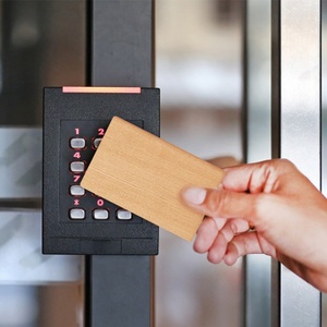 Umwelt freundliche programmier bare Rfid Smart Chipkarte Laser gravierte NFC Holz Visitenkarte Bambus Holz Hotel Schlüssel karte - Product Image 5