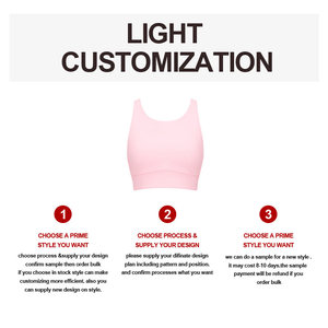 Conjunto de Sujetador Deportivo para Mujer con Logotipo Personalizado, Sin Costuras, Color Sólido, Cuello Alto, Soporte Simple, Transpirable, de Secado Rápido - Product Image 2