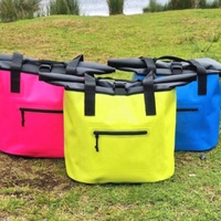 Sac de plage surdimensionné pour femmes, logo personnalisé, pliable, été, imperméable, isotherme, sac fourre-tout en cuir, 36-56L