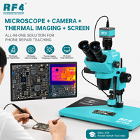 Kit de microscope professionnel RF4 avec caméra HD, système de diagnostic thermique pour cartes PCB, pour la formation en réparation de téléphones mobiles