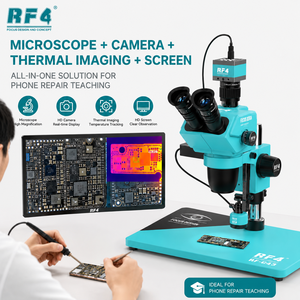 <span class=keywords><strong>Kit</strong></span> de microscope <span class=keywords><strong>professionnel</strong></span> RF4 avec caméra HD, système de diagnostic thermique pour cartes PCB, pour la formation en <span class=keywords><strong>réparation</strong></span> de téléphones mobiles - Product Image 1