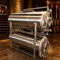 Cuve de fermentation horizontale Tonsen 10HL 20HL en acier inoxydable 304 avec enveloppe de refroidissement pour brasserie
