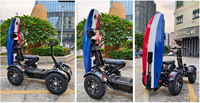 ATV Eléctrico Todoterreno de 10000W 72V60Ah para Adultos, Velocidad Rápida de 31MPH, 300KG, Scooter Eléctrico Todoterreno Plegable de 4 Ruedas