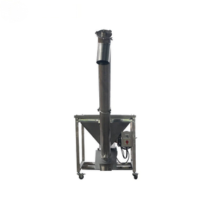 Durable Heavy Duty Inclined Spiral Screw Conveyor with Feed Hopper Dustless Powder <b>Transport</b> Machine for Food Processing Raw - Product Image 5