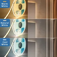 Lampu Strip LED COB WS2811 24V Efek Air Mengalir 10mm 360LED/M  Flow Chasing Fleksibel FCOB Pita LED Ribbob untuk Dekorasi Ruangan
