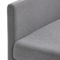 Canapé scandinave courbé une place, style crème minimaliste, moderne et épuré, pour salon, petit appartement, villa, ou réception de salon de beauté