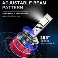 Bohlam Lampu LED Mobil 7035 Chip H4 H7 H11 9005 9006 6500K Putih Dingin Lampu Depan Mobil Lampu Kabut Terang Tinggi Lampu LED Mobil