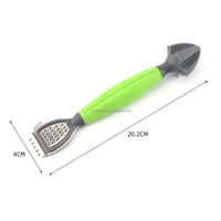 4-In-1 Multi-Functionele Roestvrijstalen Citrus Citroen Dunschiller Pers Scraper Juicer